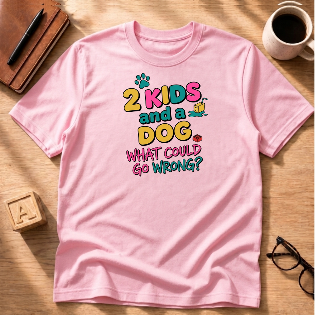 Two Kids and A Dog T-Shirt