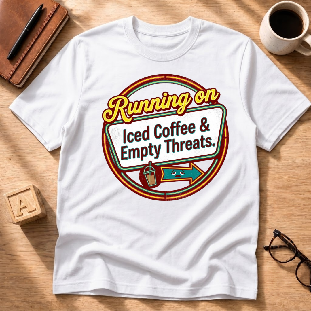 Iced Coffee and Empty Threats T-Shirt