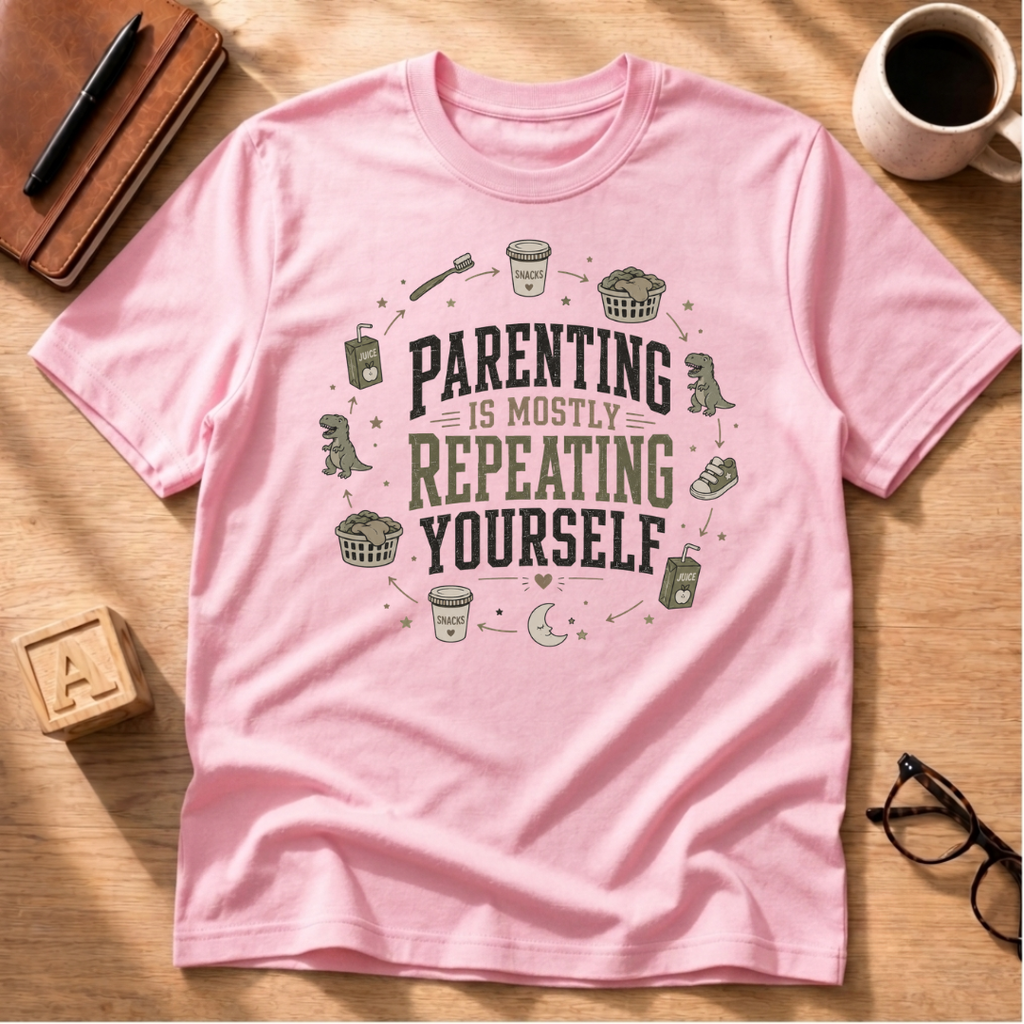 Parenting Is Mostly Repeating Yourself T-Shirt